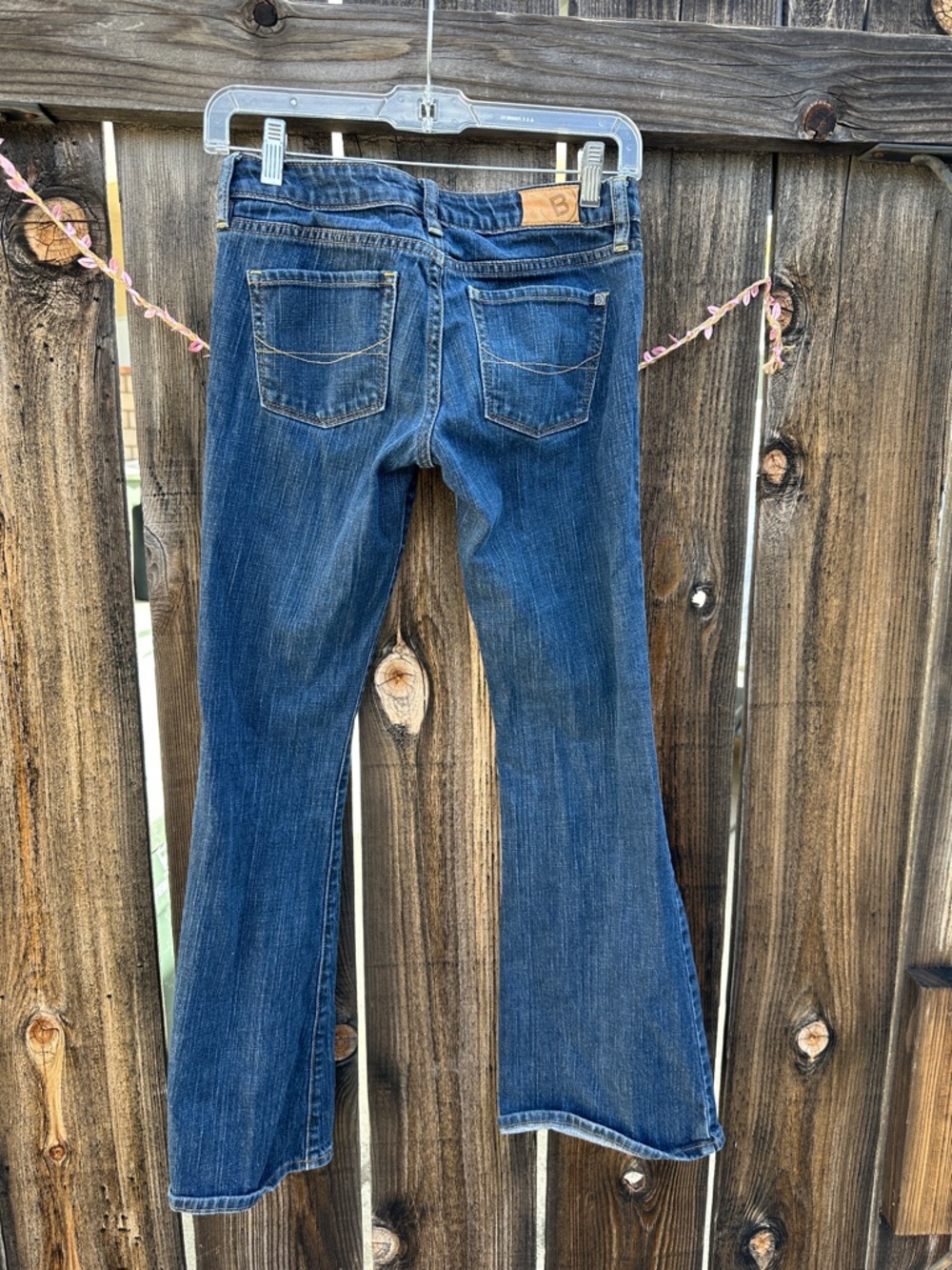 Bullhead Women's Dark Blue Flare Jeans - skinny